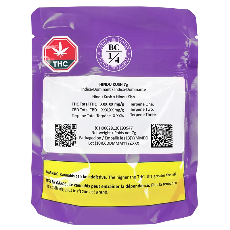 BC 1/4 7 g Hindu Kush Flower