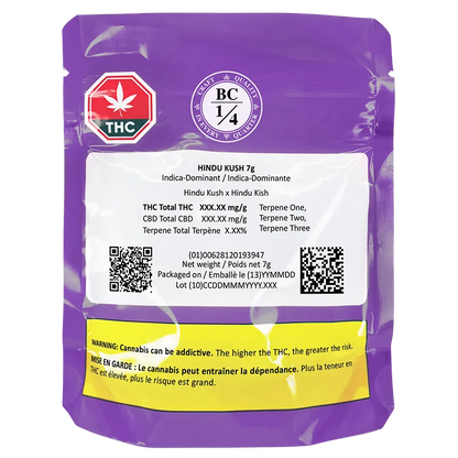 BC 1/4 7 g Hindu Kush Flower