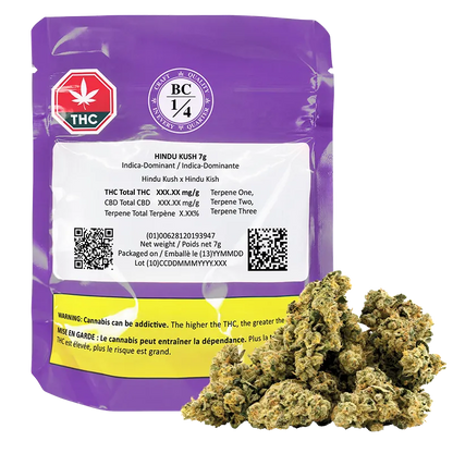 BC 1/4 7 g Hindu Kush Flower