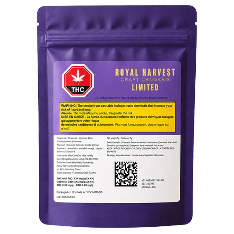 Royal Harvest Craft Cannabis 7 g Limited Flower Flower