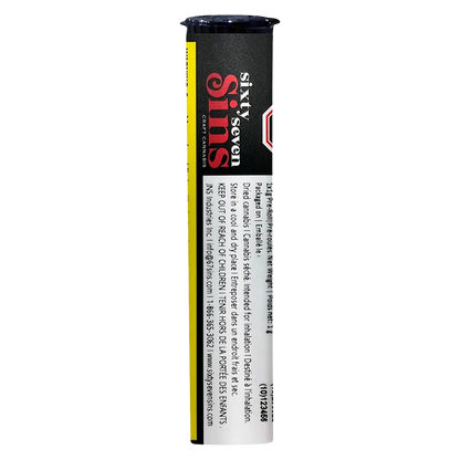 Sixty Seven Sins 1 g Gas Face PR 1 x 1 g Pre-Rolls