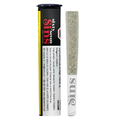 Sixty Seven Sins 1 g Gas Face PR 1 x 1 g Pre-Rolls