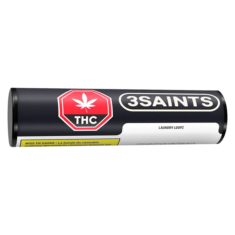 3Saints 2 g Laundry Loopz PR 4 x 0.5 g Pre-Rolls