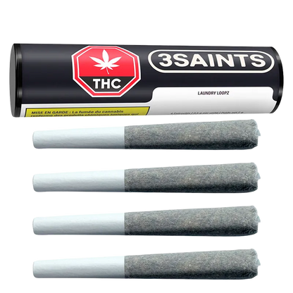 3Saints 2 g Laundry Loopz PR 4 x 0.5 g Pre-Rolls