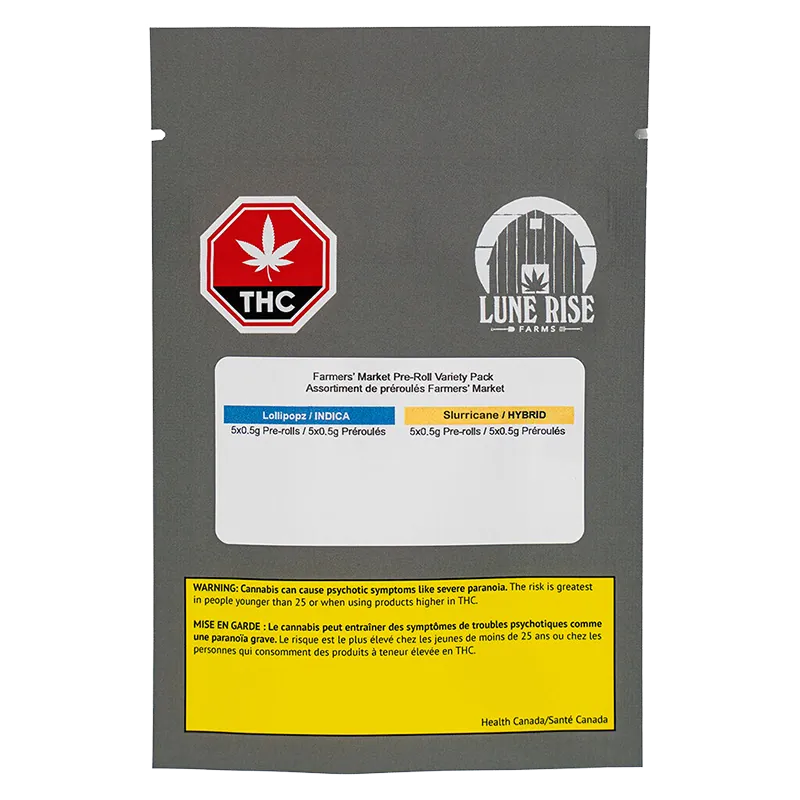 Lune Rise Farms 5 g Farmers' Market PR 10 x 0.5 g Pre-Rolls