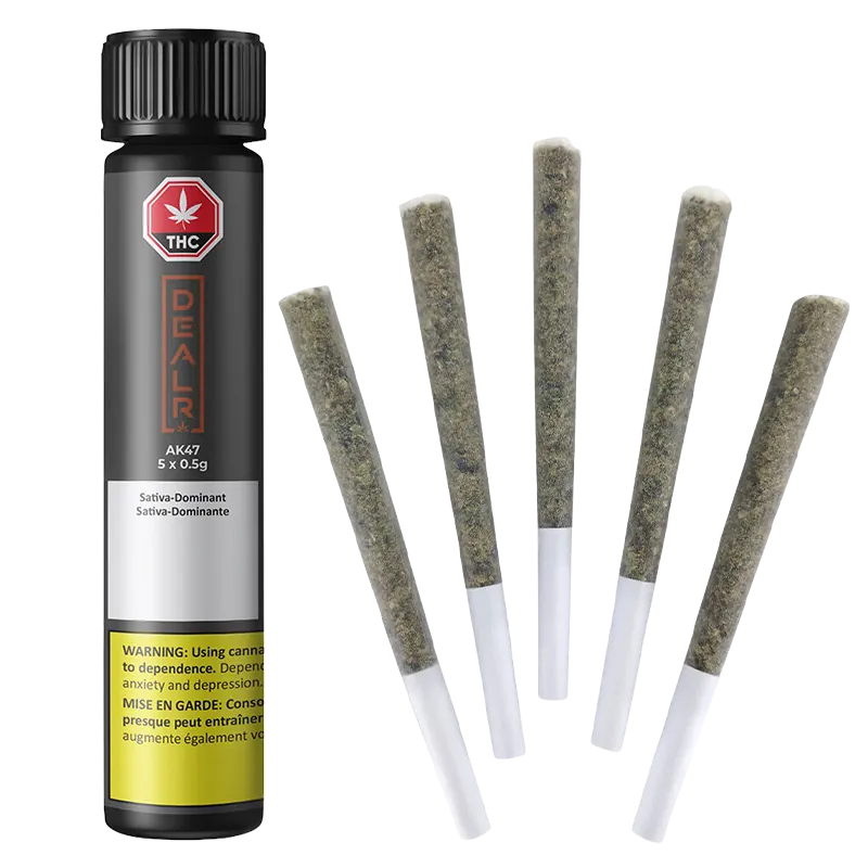 DEALR 2.5 g AK47 PR 5 x 0.5 g Pre-Rolls