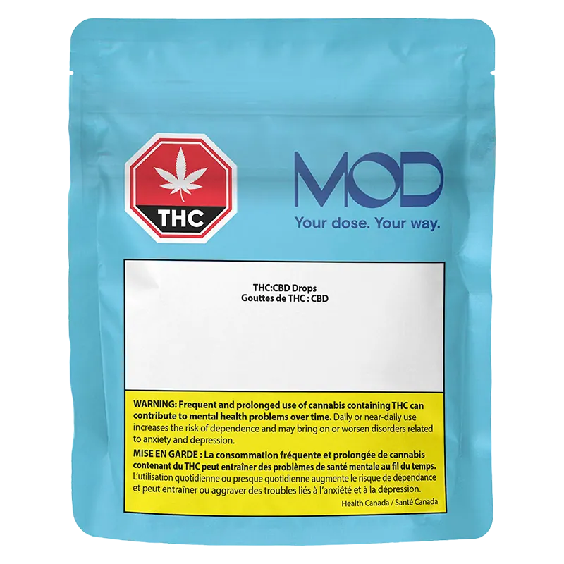 MOD 3 ml THC:CBD Drops Oils & Caps
