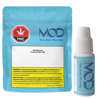 MOD 3 ml THC:CBD Drops Oils & Caps