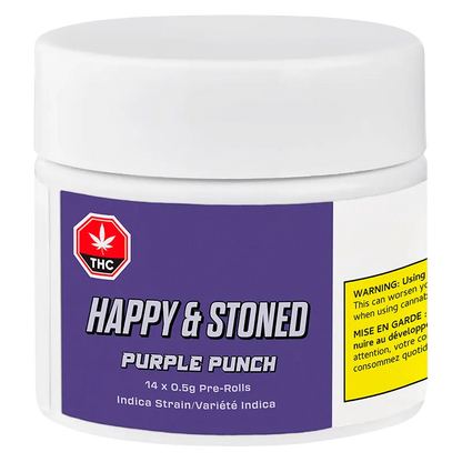 Happy & Stoned 7 g Purple Punch PR 14 x 0.5 g Pre-Rolls
