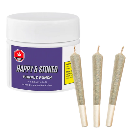 Happy & Stoned 7 g Purple Punch PR 14 x 0.5 g Pre-Rolls