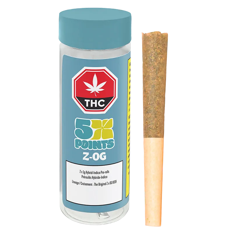 5 Points Cannabis 2 g Z-OG PR 2 x 1 g Pre-Rolls