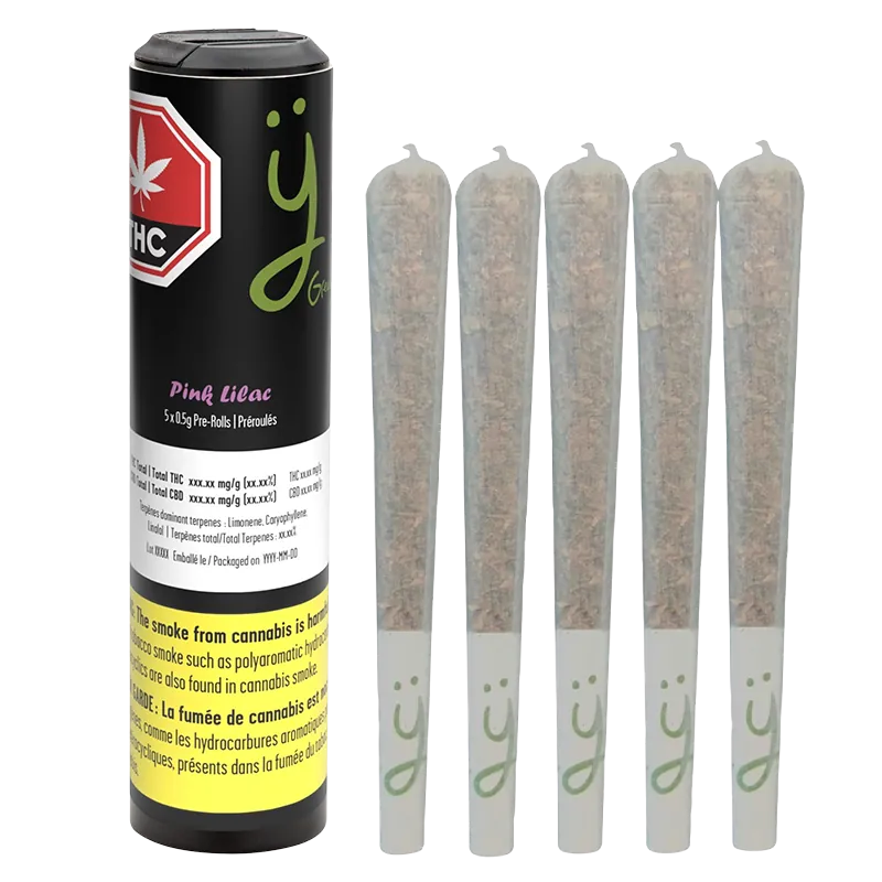 Green Joy 2.5 g Pink Lilac PR 5 x 0.5 g Pre-Rolls