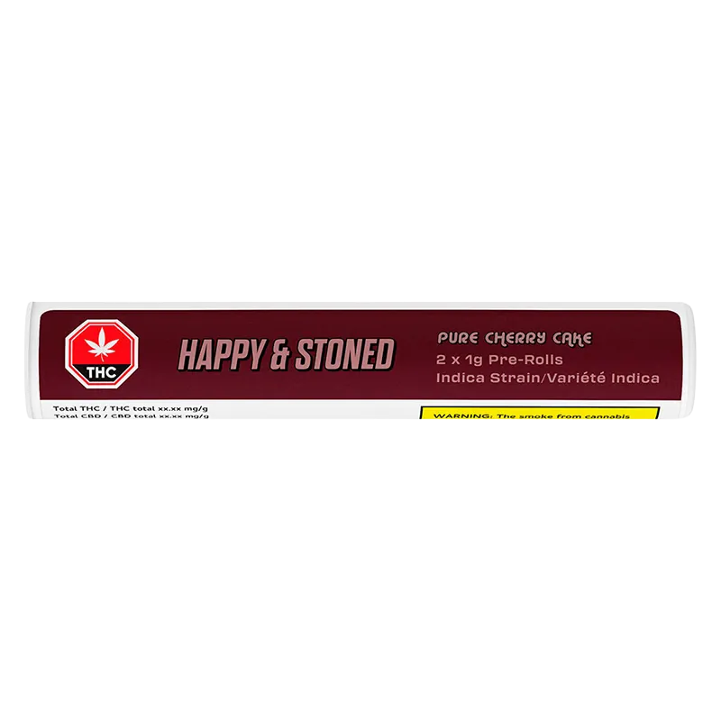 Happy & Stoned 2 g Pure Cherry Cake PR 2 x 1 g Pre-Rolls