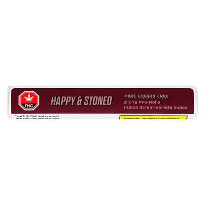 Happy & Stoned 2 g Pure Cherry Cake PR 2 x 1 g Pre-Rolls