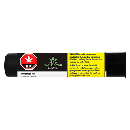 7 Farms Down 0.5 g Triangle Kush 3000 PR 1 x 0.5 g Pre-Rolls