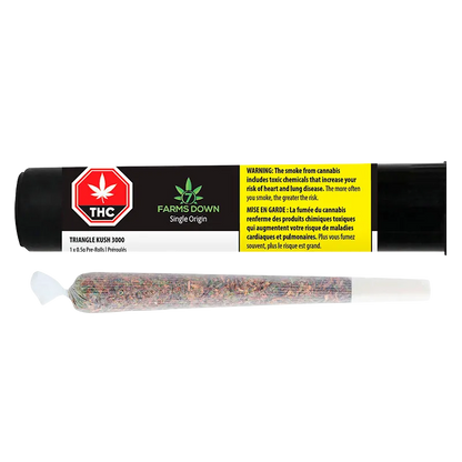 7 Farms Down 0.5 g Triangle Kush 3000 PR 1 x 0.5 g Pre-Rolls