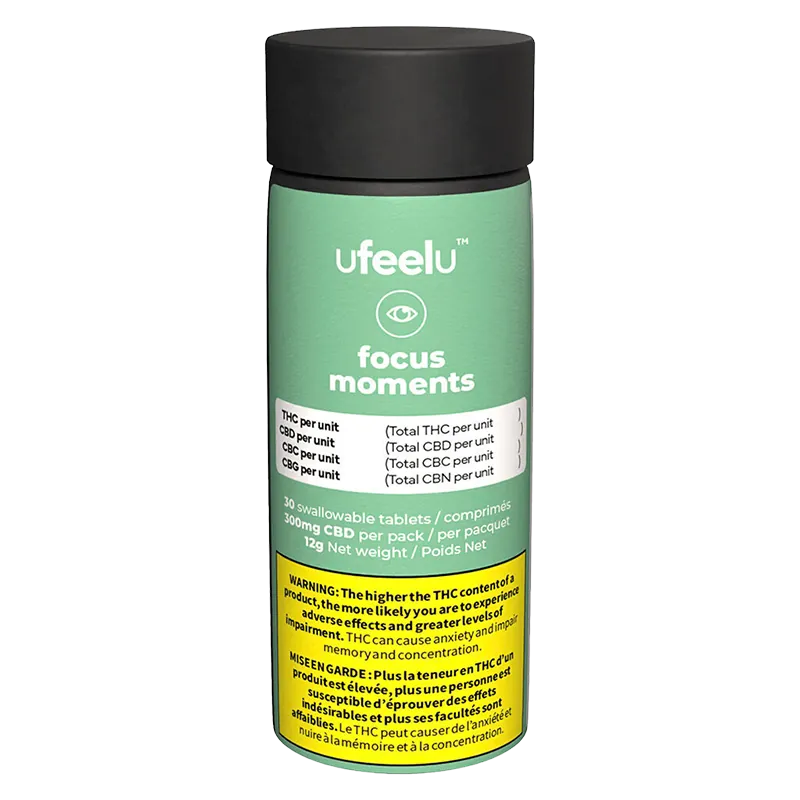 ufeelu 30 caps Focus Moments (CBD:CBC:CBG) Oil & Caps
