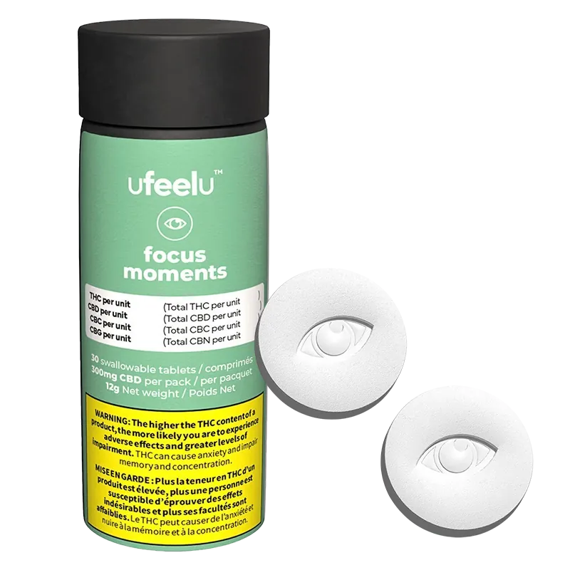 ufeelu 30 caps Focus Moments (CBD:CBC:CBG) Oil & Caps