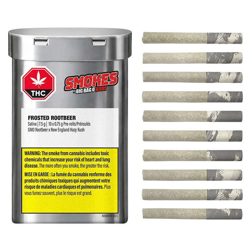 Big Bag O'Buds 7.5 g Frosted Rootbeer PR 10 x 0.75 g Pre-Rolls