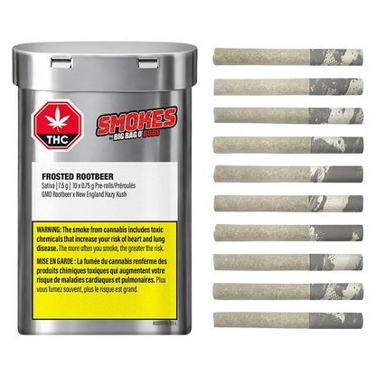 Big Bag O'Buds 7.5 g Frosted Rootbeer PR 10 x 0.75 g Pre-Rolls