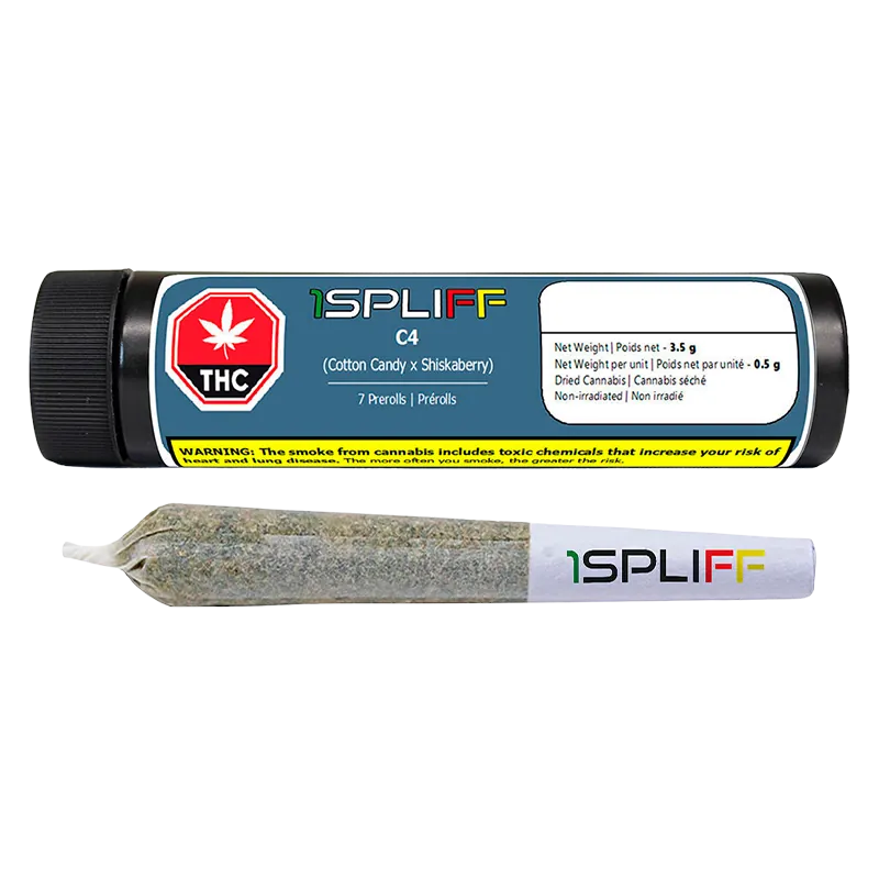 1Spliff 3.5 g C4 PR 7 x 0.5 g Pre-Rolls