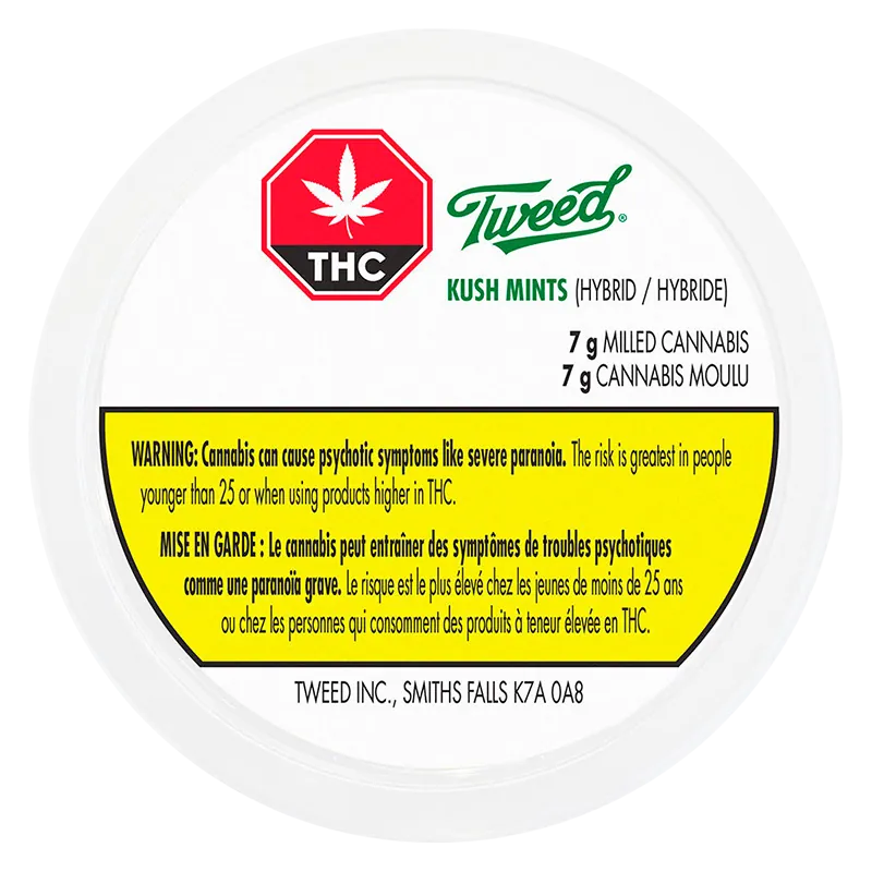 Tweed 7 g Kush Mints Milled Flower