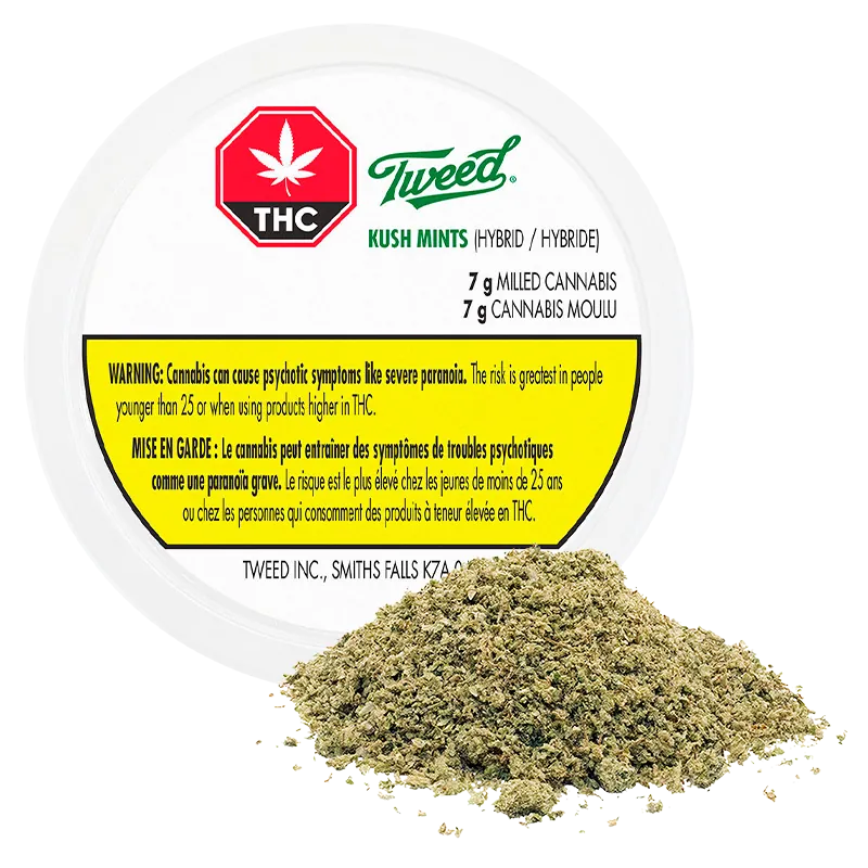 Tweed 7 g Kush Mints Milled Flower