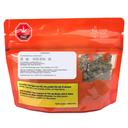 Castle Rock Farms 14 g Zombie Breath Flower