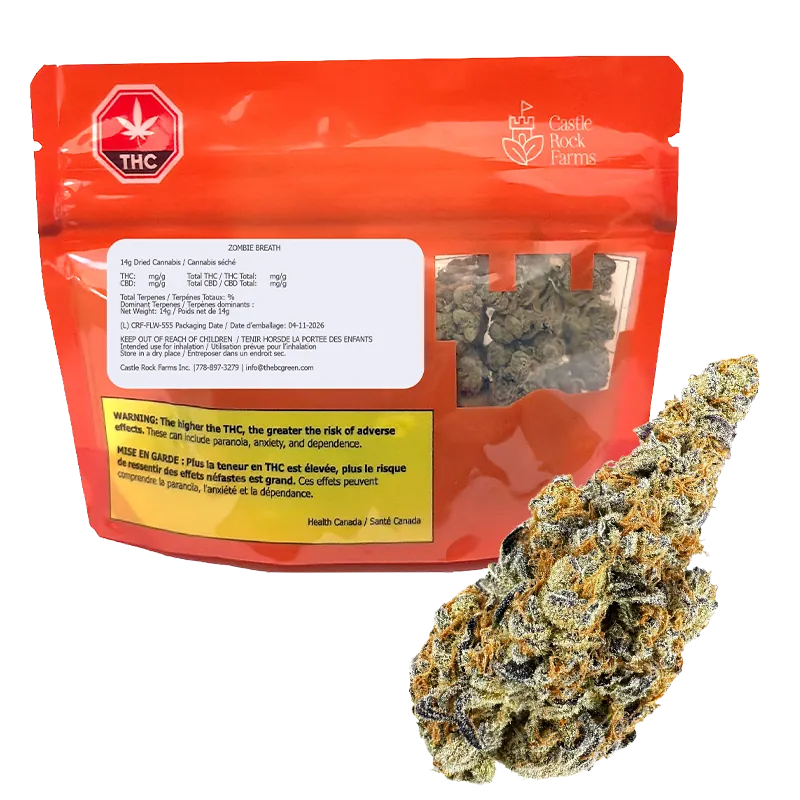 Castle Rock Farms 14 g Zombie Breath Flower