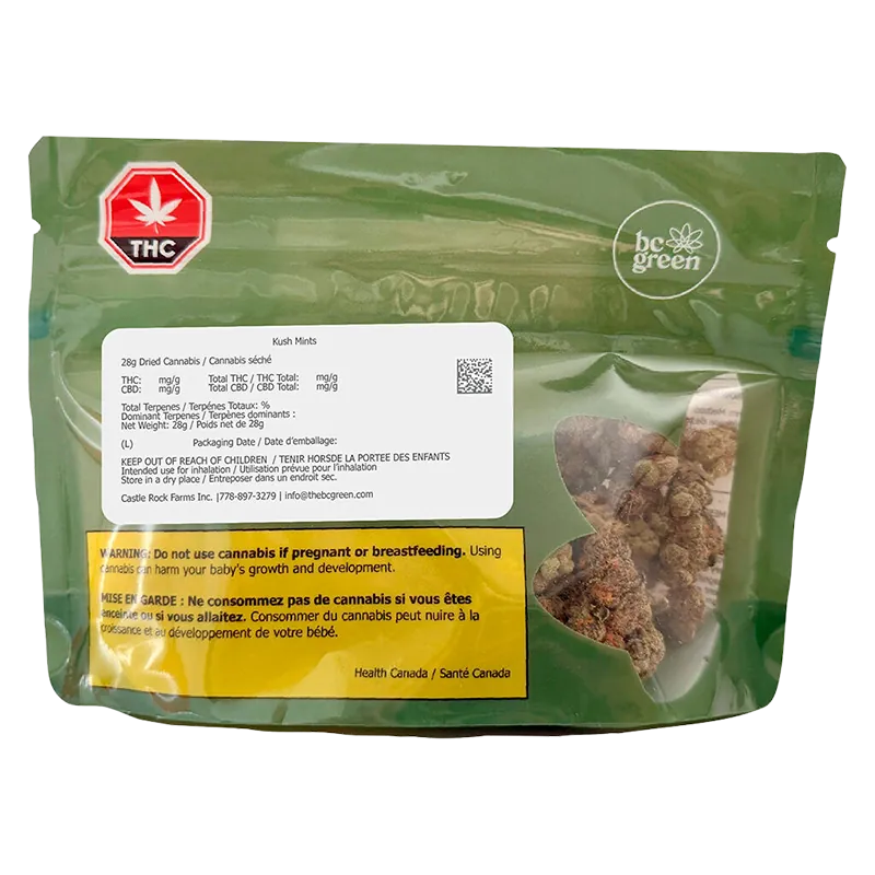 BC Green 28 g Kush Mints Flower