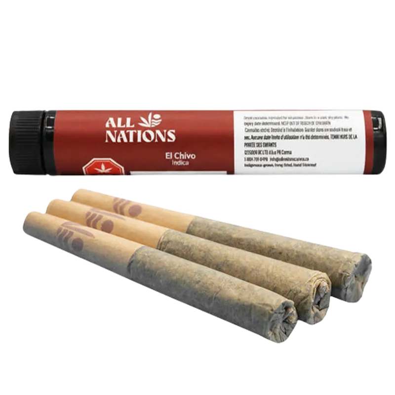 All Nations 1.5 g El Chivo PR 3 x  0.5 g Pre-Rolls