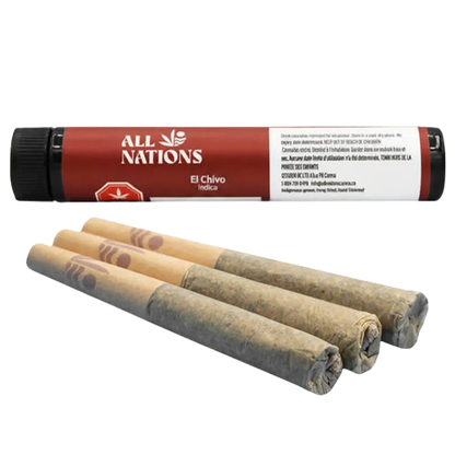 All Nations 1.5 g El Chivo PR 3 x  0.5 g Pre-Rolls