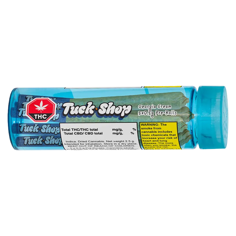 Tuck Shop 2.5 g Georgia Cream PR 5 x 0.5 g Pre-Rolls