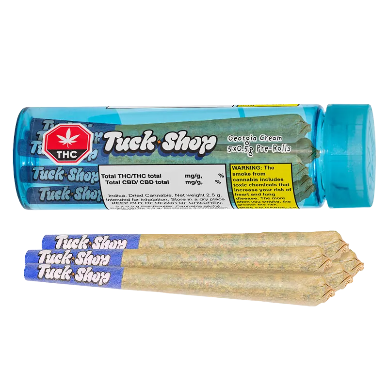 Tuck Shop 2.5 g Georgia Cream PR 5 x 0.5 g Pre-Rolls
