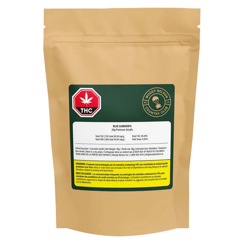 Woody Nelson Country Club 28 g Blue Gumdrops Premium Smalls Otb Flower