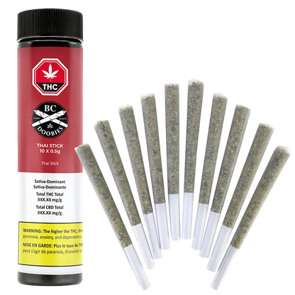 BC Doobies 5 g Thai Stick PR 10 x 0.5 g Pre-Rolls