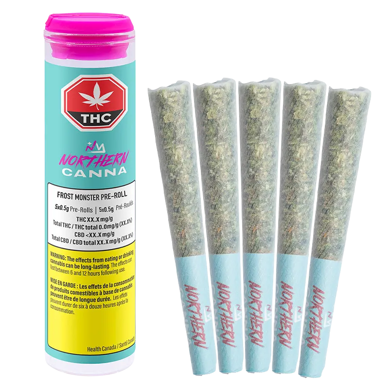 Northern Canna 2.5 g Frost Monster PR 5 x 0.5 g Pre-Rolls