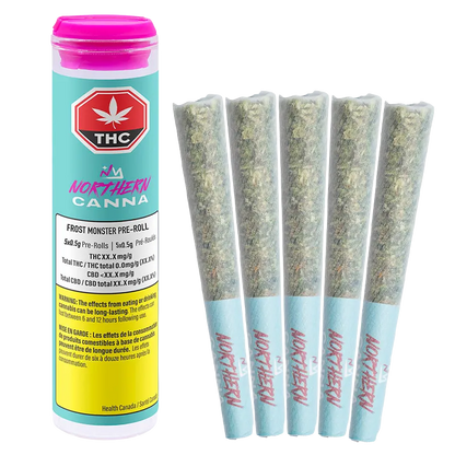 Northern Canna 2.5 g Frost Monster PR 5 x 0.5 g Pre-Rolls