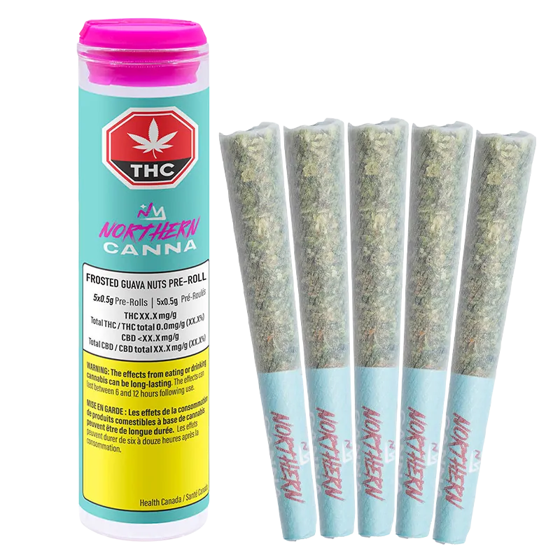 Northern Canna 2.5 g Frosted Guava Nuts PR 5 x 0.5 g Pre-Rolls