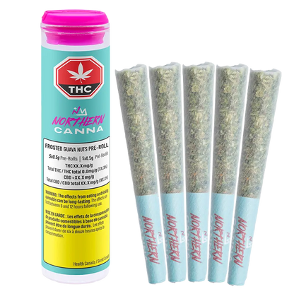 Northern Canna 2.5 g Frosted Guava Nuts PR 5 x 0.5 g Pre-Rolls