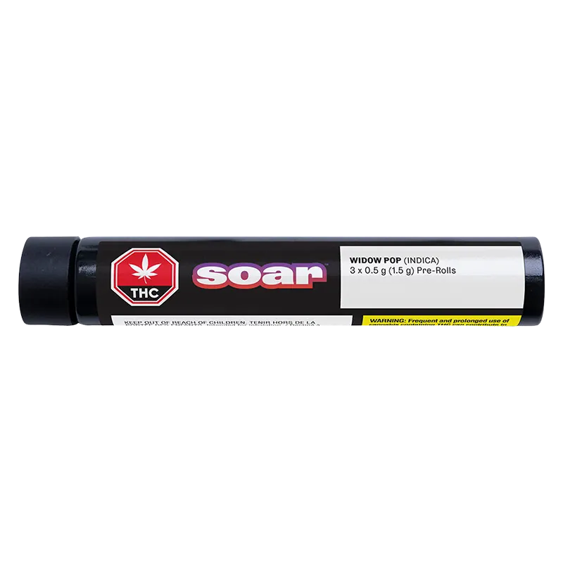 Soar 1.5 g Widow Pop PR 3 x 0.5 g Pre-Rolls