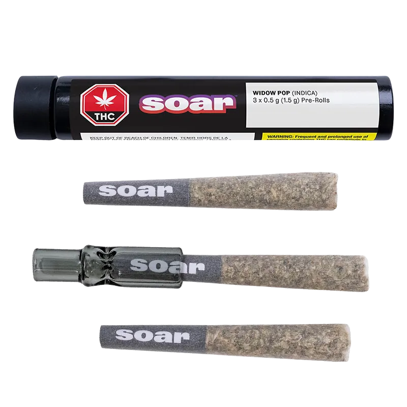 Soar 1.5 g Widow Pop PR 3 x 0.5 g Pre-Rolls
