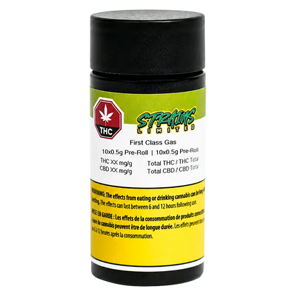Strains Limited 5 g First Class Gas PR 10 x 0.5 g Pre-Rolls