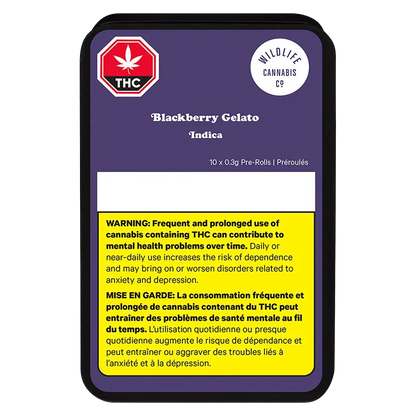 Wildlife 3.5 g Blackberry Gelato PR 10 x 0.35 g Pre-Rolls