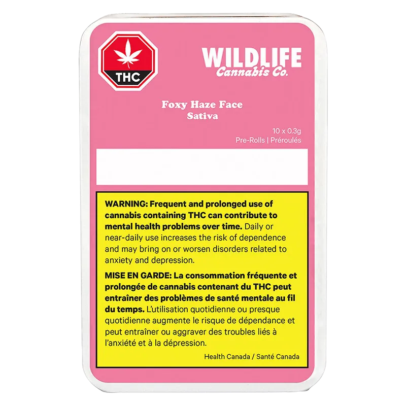 Wildlife 3.5 g Foxy Haze Face PR 10 x 0.35 g Pre-Rolls