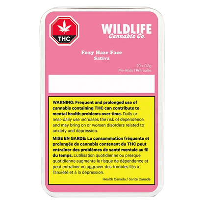Wildlife 3.5 g Foxy Haze Face PR 10 x 0.35 g Pre-Rolls