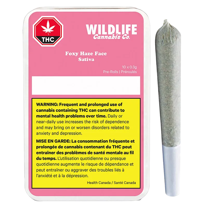 Wildlife 3.5 g Foxy Haze Face PR 10 x 0.35 g Pre-Rolls