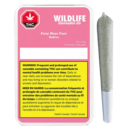 Wildlife 3.5 g Foxy Haze Face PR 10 x 0.35 g Pre-Rolls