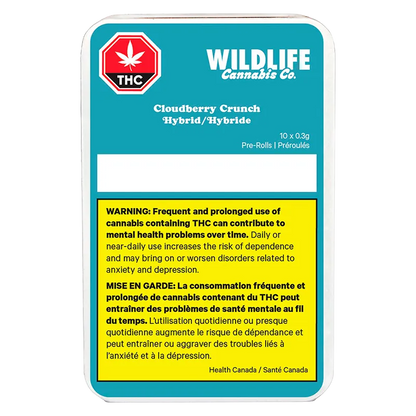 Wildlife 3.5 g Cloudberry Crunch PR 10 x 0.35 g Pre-Rolls