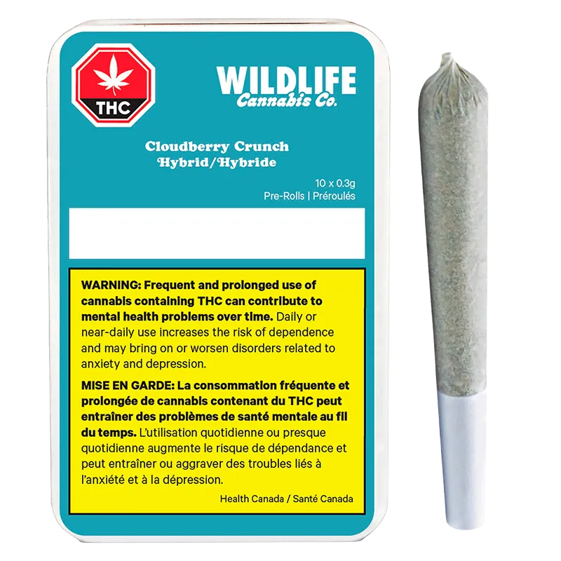 Wildlife 3.5 g Cloudberry Crunch PR 10 x 0.35 g Pre-Rolls